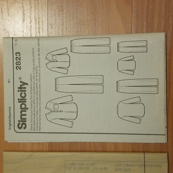 Simplicity Easy-to-Sew Pattern 2823 pajamas for the whole family - Picture 5 of 7
